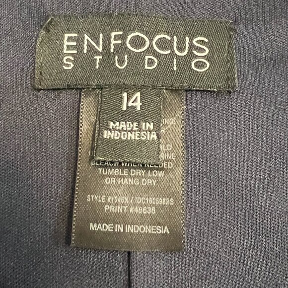 Enfocus Studio Women's Maxi Dress Multicolor Sleeveless Size 14 Elastic Waist - Picture 3 of 8